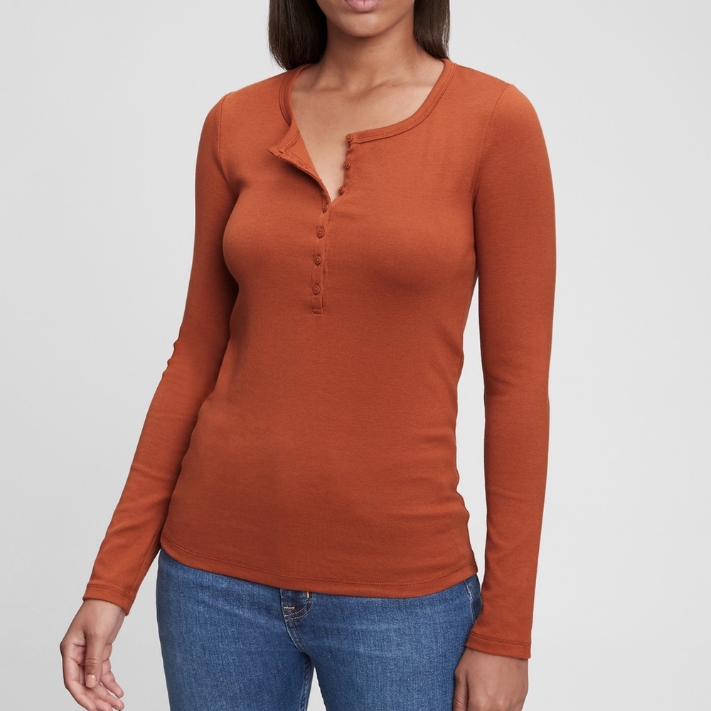 GAP Long Sleeve Henley Top - Set of 3